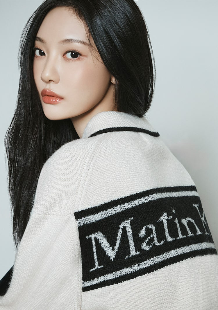 Matin Kim ナイロンジャケット ホワイト ロゴ　ハンガー付 美品 2025年最新】Matin Kim ナイロンジャケットの人気アイテム - メルカリ