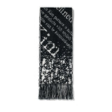 MATIN SPORTY JACQUARD MUFFLER IN BLACK