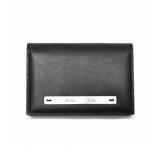 SLIM METAL BUSINESS WALLET IN BLACK