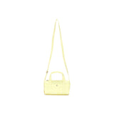 GLOSSY LOGO SPORTY MINI DUFFEL BAG IN LIGHT YELLOW