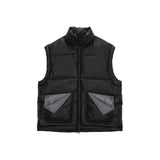 FOLDED POCKET DOWN VEST FOR WOMEN IN BLACK