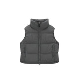 BIG LOGO POINT DOWN VEST FOR WOMEN IN GREY