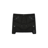 CARGO MINI SKIRT IN CHARCOAL