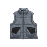 FOLDED POCKET DOWN VEST FOR MEN IN GREY