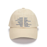 KEYWORD LETTERING BALL CAP IN BEIGE