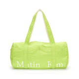 LOGO SPORTY DUFFEL BAG IN LIGHT GREEN