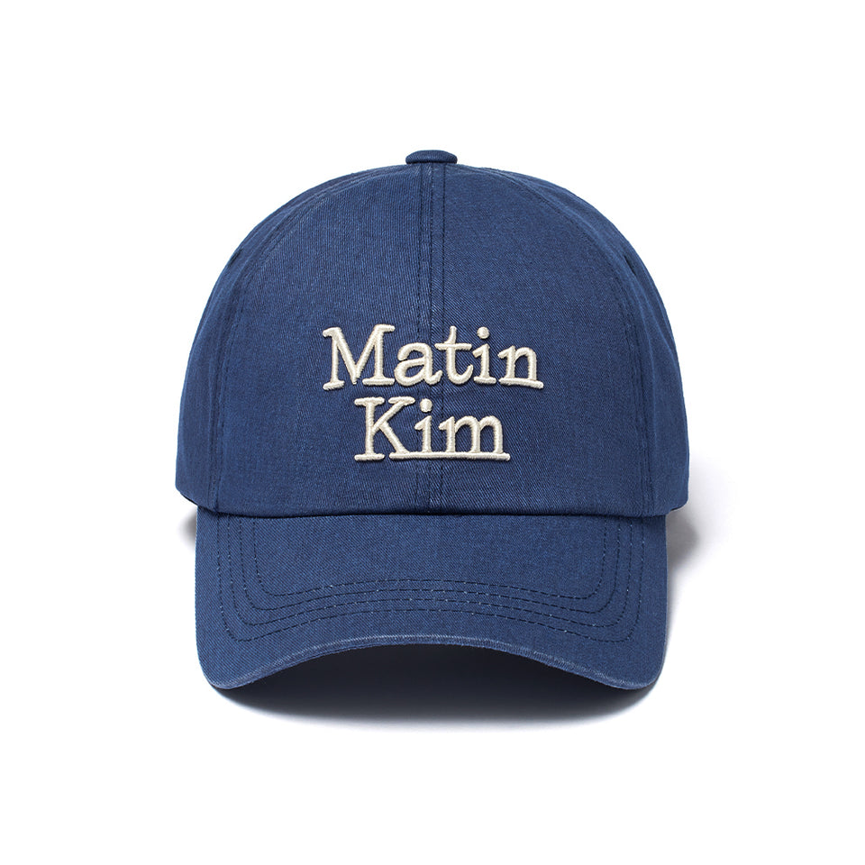 MATIN KIM LEOPARD VOLUME LOGO BALL CAP IN BROWN