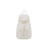 GLOSSY PACKABLE BACKPACK IN WHITE