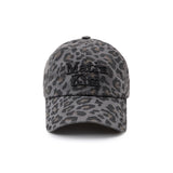 MATIN LEOPARD VOLUME LOGO BALL CAP IN CHARCOAL