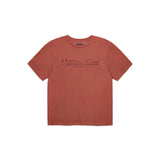 STAMP LOGO GRAPHIC OVERSIZE TOP FOR MEN IN BRICK