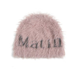 MATIN HAIRY KNIT BEANIE IN PINK