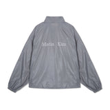MATIN KIM LOGO COATING JUMPER FOR MEN IN DARK GREY