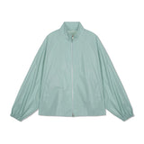 MATIN KIM LOGO COATING JUMPER IN MINT