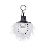 Matin Kim X MU:DS ODDBALL GAT FUR KEYRING IN BLACK