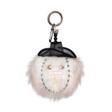 Matin Kim X MU:DS ODDBALL GAT FUR KEYRING IN GREEN
