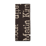 CRACKED LOGO MUFFLER IN BROWN