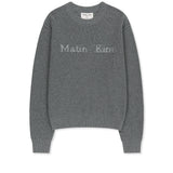 MATIN APPLIQUE LOGO KNIT PULLOVER IN GREY