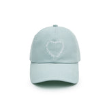 HEART LOGO BALL CAP IN LIGHT BLUE