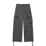 DETACHABLE CARGO PANTS IN CHARCOAL
