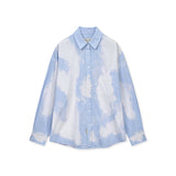 EMBROIDERY SMALL LOGO SHIRT IN LIGHT BLUE