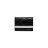 PUFF QUILT WALLET IN BLACK