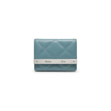 PUFF QUILT WALLET IN BLUE