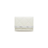 PUFF QUILT WALLET IN IVORY