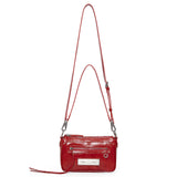 BIKER TWO-WAY MINI BAG IN RED