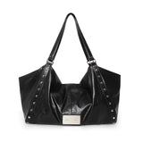 MATIN EDGE STUD BIG BAG IN BLACK