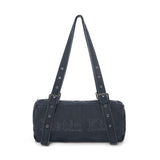 VINTAGE WASHED COTTON DUFFEL BAG IN NAVY