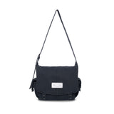 VINTAGE WASHED COTTON MESSENGER BAG IN NAVY