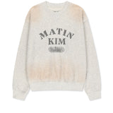 VINTAGE SPRAY LOGO SWEATSHIRT IN LIGHT BEIGE