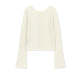 TWO WAY TEXTURE KNIT TOP IN IVORY
