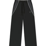 TONAL CONTRAST TRACK PANTS IN BLACK