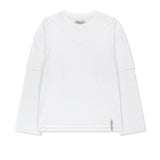 CROSS BACK LAYERED TOP IN WHITE