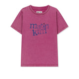 ROUND LOGO GRAFFITI SLIM TOP IN PINK