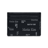 MATIN ALL-OVER LOGO CARD WALLET IN BLACK