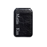 MATIN MAGNETIC FLIP CARD WALLET IN BLACK