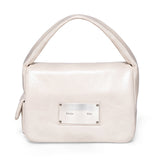 PADDED FLAP MINI BAG IN IVORY