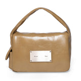 PADDED FLAP MINI BAG IN KHAKI