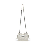 BIAS QUILTED CHAIN MINI BAG IN IVORY