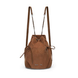 CORDUROY RIBBON BACKPACK IN BEIGE
