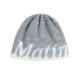 MATIN BRUSHED REVERSIBLE BEANIE IN GREY