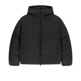 BACK LOGO VOLUME FIT HOODY DOWN JUMPER IN BLACK