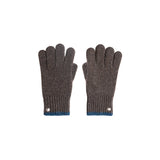COLOR-BLOCK CUFF GLOVES FOR MEN IN BROWN