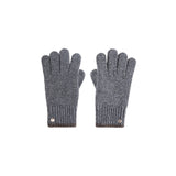 COLOR-BLOCK CUFF GLOVES FOR MEN IN GREY