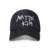 VINTAGE WASHED GRAFFITI BALL CAP IN BLACK