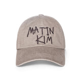 VINTAGE WASHED GRAFFITI BALL CAP IN KHAKI BROWN