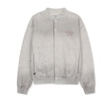 DUSTY WASHED BUTTON UP JUMPER IN LIGHT BEIGE