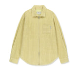 WIDE WALE CORDUROY ZIP UP IN YELLOW